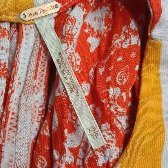 Free People Mimi Red Linen Halter Sleeveless Tunic Top - Picture 5 of 6